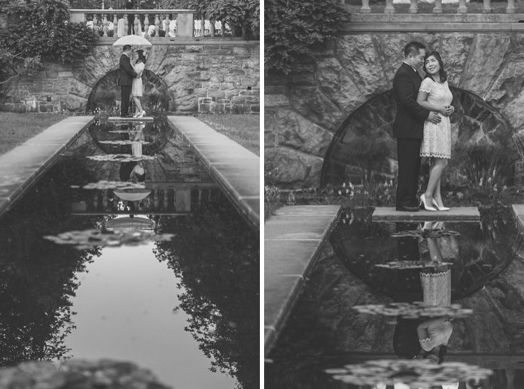 NJ Botanical Garden summer engagement photography with Jinny and John captured by NY NJ Wedding Photographers Pearl Paper Studio.