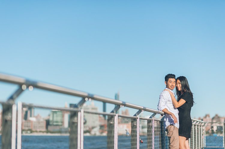 Carol and Sunny's northern nj Hoboken engagement photography by NYC & NJ Wedding Photographer Pearl Paper Studio.