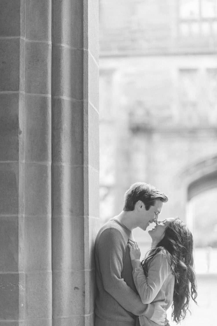 Princeton NJ fall engagement photography captured by NYC & NJ Wedding Photographer Pearl Paper Studio.