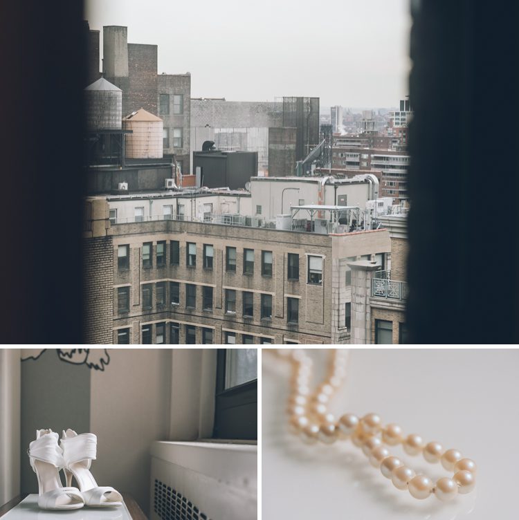 We are celebrating a snowy winter wedding at NYC wedding venue Fifth Avenue Presbyterian Church, fifty NYC Affinia Hotel and Stewart hotel NY with our wedding couple Keilina and Ben captured by NYC & NJ Wedding Photographers Pearl Paper Studio.