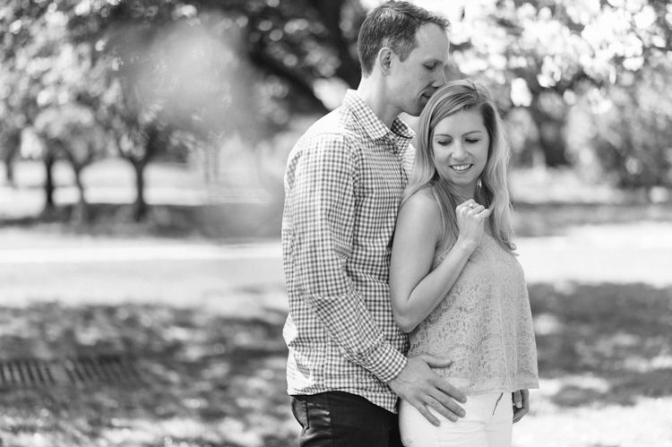 Spring engagement session at Grounds for Sculpture in Hamilton NJ with Audrey and Dan captured by NY & NJ Wedding Photographers Pearl Paper Studio.