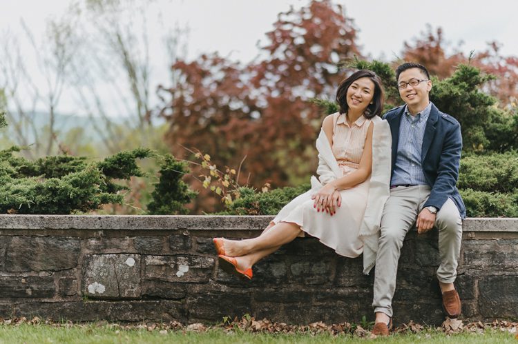New Jersey Botanical Garden Spring Engagement Photography with Jane and Brian captured by NY & NJ Wedding Photographers Pearl Paper Studio.