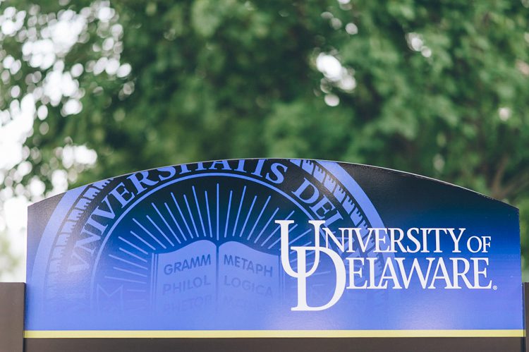 University of Delaware campus engagement session with Grace and Joshua this summer captured by NY & NJ Wedding Photographers Pearl Paper Studio.
