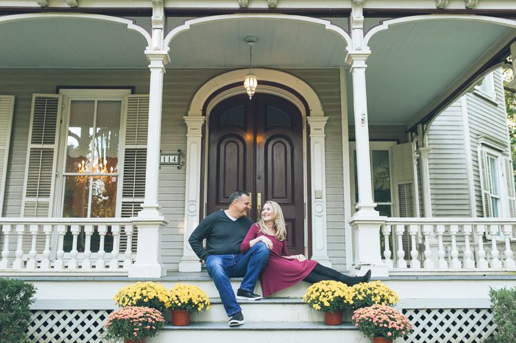 Stacy and Glen's engagement session at their house in Englewood NJ captured by Steve from Pearl Paper Studio, NY and NJ Wedding Photography Studio.