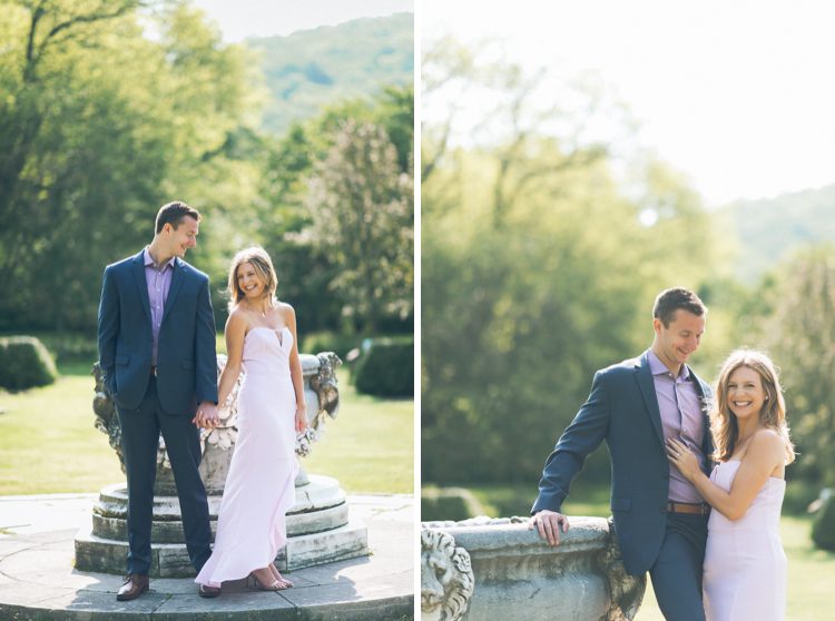 Tara and Brent’s NJ Botanical Garden engagement session with deep rich colors of green as the backdrop, Tara and Brent’s NJ Botanical Garden engagement session captured by MJ from Pearl Paper Studio, NY, NJ and destination wedding photography studio Pearl Paper Studio. Documenting fun and energetic couples and their special wedding story. We are group of story tellers with our cameras and we'd love to hear about your wedding day.