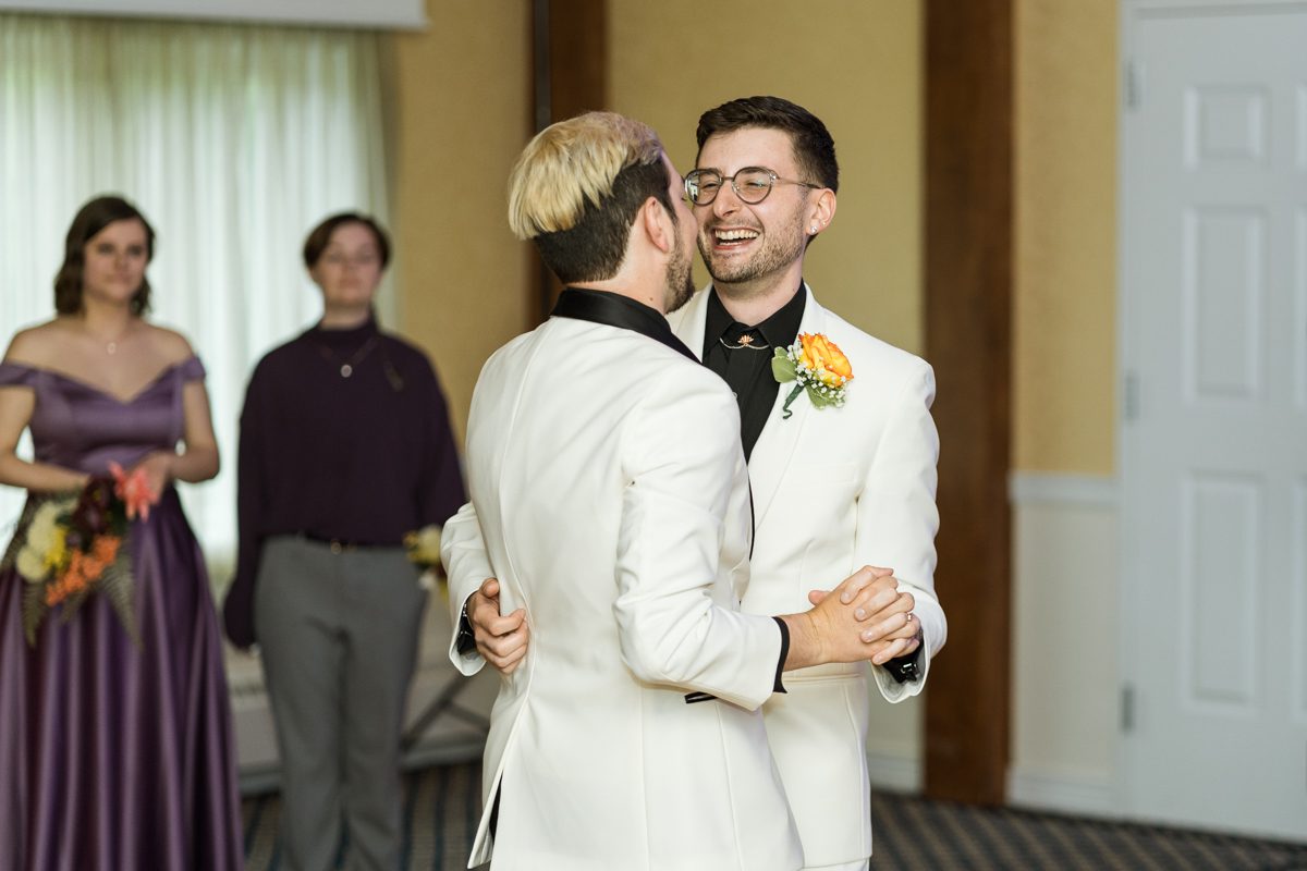 Michael and TJ's The Club at Picatinny NJ Wedding. Love is love and we love being part of all celebration and honored to have been part of Michael and TJ's same sex marriage at The Club at Picatinny NJ. Michael and TJ's same sex wedding at The Club at Picatinny NJ captured by Steve from Pearl Paper Studio. Pearl Paper Studio is here to capture real emotions, fun couples with non-traditional wedding stories, now we are booking small intimate backyard wedding, outdoor tent wedding, farm wedding, elopements, nyc elopements. We are currently booking fall 2022 and 2023 weddings in NJ, NY, Brooklyn and Long Island.
