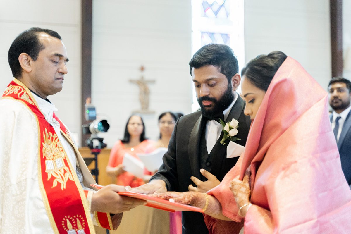 Whitby Castle Rye, NY Wedding by Pearl Paper Studio | Vrinda and Ajith Whitby Castle Rye NY Wedding Photographed by NY, LI and NJ Wedding Photography Studio Pearl Paper Studio. Celebrating Vrinda and Ajith today. Vrinda and Ajith both started at their homes where they finished their prep with prayers. Then Vrinda and Ajith headed over to St. Christophers in Buchanan NY for their Christian Indian wedding ceremony where Ajith covered Vrinda with veil and gifted a necklace as tradition. Then we took some formal photos at St. Christophers in Buschanan NY followed by wedding reception at Whitby Castle in Rye NY. Vrinda and Ajith caught the perfect sunset during their quick portrait time at Whitby Castle then fully enjoyed their cocktail hour and reception at Whitby Castle. Then the newly weds Vrinda and Ajith got sent off with a sparkler exit at Whitby Castle. Vrinda and Ajith wedding at Whitby Castle, NY captured by Steve from Pearl Paper Studio. Pearl Paper Studio is here to capture real emotions, fun couples with non-traditional wedding stories, now we are booking small intimate backyard wedding, outdoor tent wedding, farm wedding, elopements, nyc elopements. We are currently booking fall 2023 and 2024 weddings in NJ, NY, Brooklyn and Long Island.