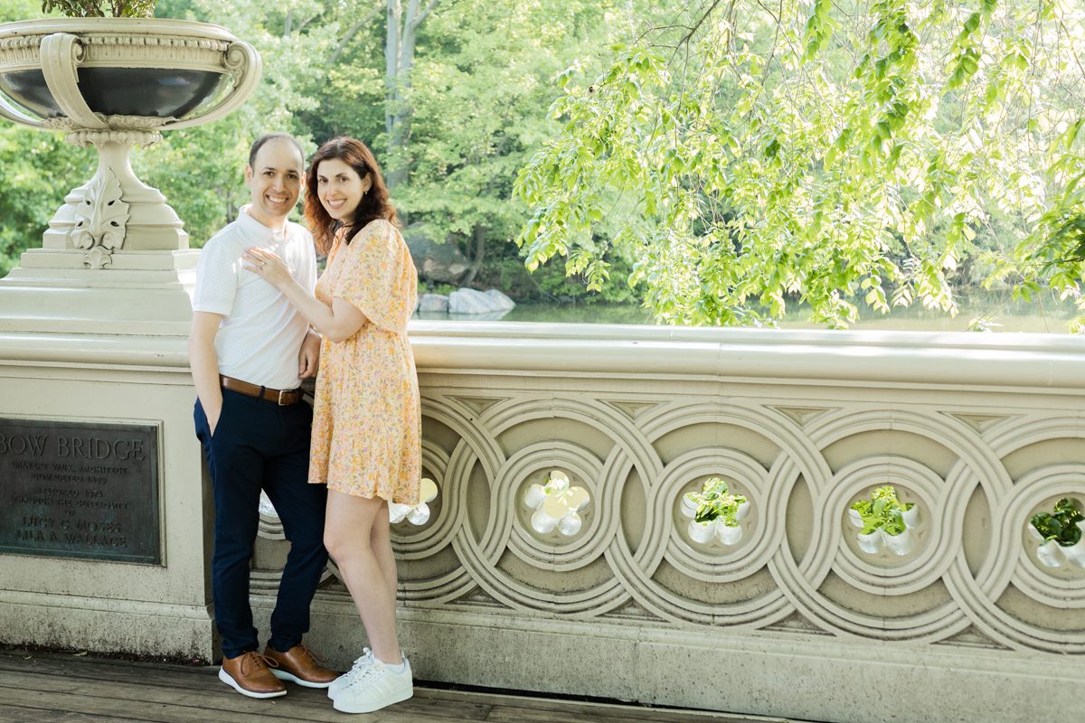 When we say we love Central Park is an understatement. We love shooting engagement sessions are Central Park for many reasons. With Central Park as your engagement backdrop you'll get variety different backdrops from Structures, columns, stairs, water, decorated walls to nature! Leading line, open field of grass, pathway for couples to walk and Bow Bridge and many others. So when Shayna and Moshe asked to go to Central Park for their engagement session we absolutely love it. Shayna and Moshe's Central Park NY engagement session documented by Ed from Pearl Paper Studio. Pearl Paper Studio is here to capture real emotions, fun couples with non-traditional wedding stories, now we are booking small intimate backyard wedding, outdoor tent wedding, farm wedding, elopements, nyc elopements. We are currently booking fall 2023 and 2024 weddings in NJ, NY, Brooklyn and Long Island.
