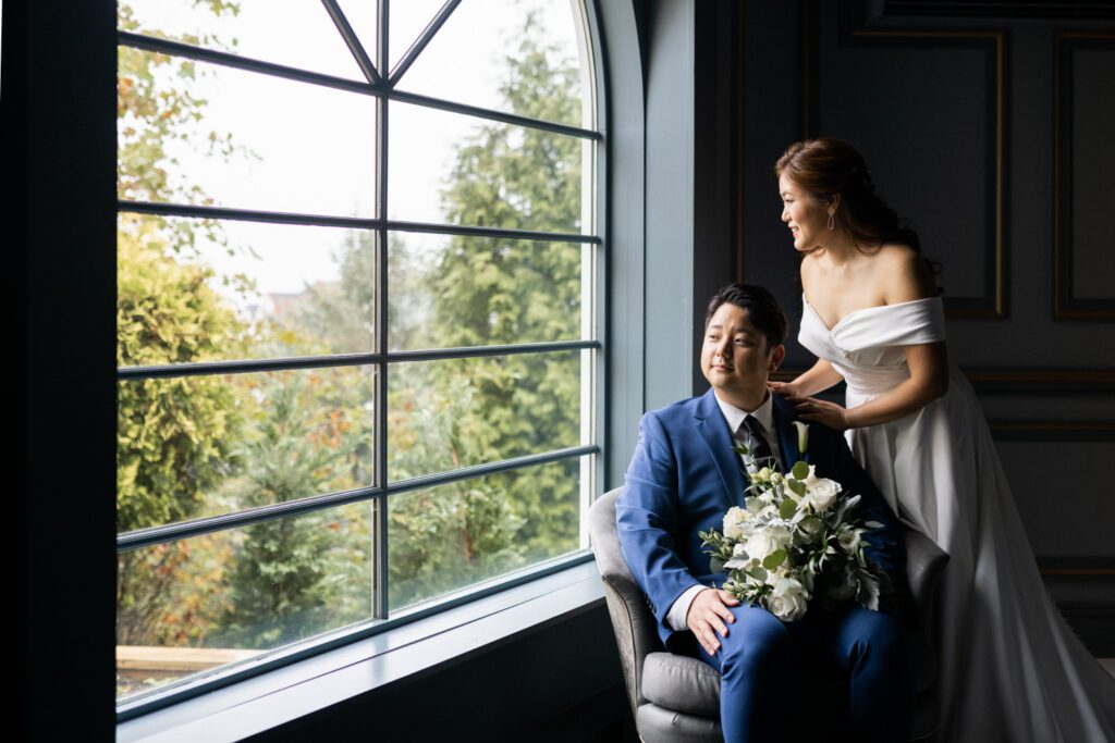 On a rainy October morning, the picturesque Westmount Country Club in NJ played host to the heartwarming union of Sally and Terry, two lovebirds from NJ. Opting for a daytime celebration, the early start added a unique charm to their wedding day.
The bridal suite at Westmount Country Club buzzed with activity as the ladies had their hair and makeup done, while Terry and his groomsmen prepared for the day ahead. Rain forced us to adjust our plans, moving all the photo sessions indoors – from the first look to family photos and the intimate couple's portraits.
Despite the initial change of plans, as we wrapped up the indoor sessions, the rain graciously subsided, allowing Sally and Terry a brief venture outside for a few natural light photos. The spontaneity added a touch of magic to their album.
As guests began to arrive, the beautiful ceremony unfolded, uniting Sally and Terry amidst the warm ambiance of Westmount Country Club. Surrounded by friends and family, they relished in the delectable food and drinks, transforming their wedding day into a joyous celebration that echoed with laughter and love.
 Sally and Terry's Westmount Country Club NJ wedding documented & photographed by Steve from Pearl Paper Studio. Pearl Paper Studio is here to capture real emotions, fun couples with non-traditional wedding stories, now we are booking small intimate backyard wedding, outdoor tent wedding, farm wedding, elopements, nyc elopements. We are currently booking fall 2023 and 2024 weddings in NJ, NY, Brooklyn and Long Island.
