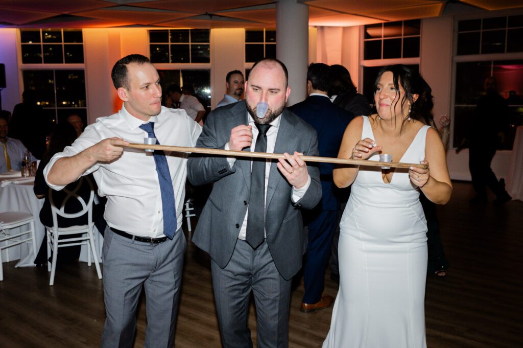 Melissa and Nick's wedding at Maritime Parc in Jersey City, NJ was finally here!
The day began with anticipation and excitement as Melissa and Nick prepared for their big moment at the Canopy Hotel in Jersey City. Surrounded by their closest friends and family, the couple shared laughter and heartfelt moments as they got ready to say "I do."
The first look was a breathtaking moment filled with emotion as Melissa and Nick set eyes on each other for the first time that day. Against the stunning backdrop of Maritime Parc.
As the sun began to set, guests gathered at Maritime Parc for the wedding ceremony, with the New York City skyline as their backdrop, Melissa and Nick exchanged vows and rings, sealing their love in front of their cherished loved ones.
Following the ceremony, the celebration continued with a cocktail hour and reception at Maritime Parc. From heartfelt speeches to energetic dancing, every moment was filled with love and joy as Melissa and Nick celebrated the beginning of their journey together as husband and wife.
Melissa and Nick Maritime Parc Jersey City NJ Wedding photographed by MJ from Pearl Paper Studio. Pearl Paper Studio is here to capture real emotions, fun couples with non-traditional wedding stories, now we are booking small intimate backyard wedding, outdoor tent wedding, farm wedding, elopements, nyc elopements. We are currently booking 2024 weddings in NJ, NY, Brooklyn and Long Island.