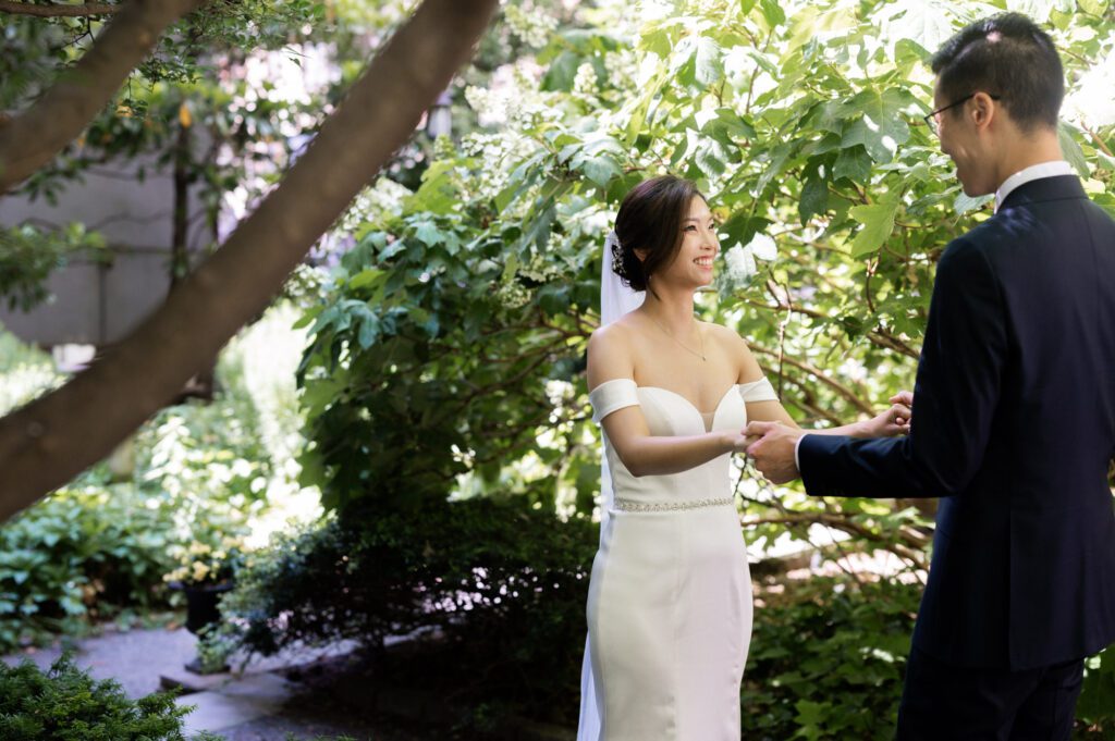 Vivian & Albert’s Stunning NYC Wedding | June 8, 2024

Vivian and Albert’s wedding day was nothing short of magical! It was a perfect blend of elegance, love, and joy in the heart of New York City.

The day began at the chic and modern Thompson Central Park Hotel, where both Vivian and Albert got ready. With its luxurious suites and iconic city views, the hotel provided the perfect backdrop for the early moments of their special day. Vivian looked radiant as she slipped into her stunning gown, while Albert’s classic suit added a timeless charm.

Their first look and formal portraits took place at the serene Tudor City Greens, a hidden gem in Manhattan. This lush urban oasis, surrounded by historic architecture, offered a romantic and intimate setting for their photos. From their heartfelt first look to the joyful family and wedding party portraits, every moment captured the couple’s excitement and love for each other.

After wrapping up the photos around 4:30 PM, the festivities moved to Park Asia in Brooklyn. This spacious and stylish venue seamlessly combines modern elegance with traditional charm, making it an ideal location for Vivian and Albert’s celebration.

The ceremony was heartfelt, with friends and family gathered to witness their vows in an atmosphere filled with love. During the cocktail hour, guests enjoyed a variety of delicious hors d'oeuvres while mingling and sharing laughter. The reception that followed was an unforgettable evening of fantastic food, emotional speeches, and lively dancing.

Vivian and Albert’s wedding day was a beautiful celebration of their love, and I feel so honored to have been a part of it. Congratulations, Vivian and Albert—here’s to a lifetime of happiness together!