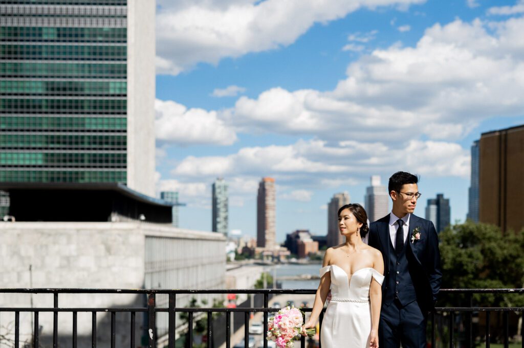 Vivian & Albert’s Stunning NYC Wedding | June 8, 2024

Vivian and Albert’s wedding day was nothing short of magical! It was a perfect blend of elegance, love, and joy in the heart of New York City.

The day began at the chic and modern Thompson Central Park Hotel, where both Vivian and Albert got ready. With its luxurious suites and iconic city views, the hotel provided the perfect backdrop for the early moments of their special day. Vivian looked radiant as she slipped into her stunning gown, while Albert’s classic suit added a timeless charm.

Their first look and formal portraits took place at the serene Tudor City Greens, a hidden gem in Manhattan. This lush urban oasis, surrounded by historic architecture, offered a romantic and intimate setting for their photos. From their heartfelt first look to the joyful family and wedding party portraits, every moment captured the couple’s excitement and love for each other.

After wrapping up the photos around 4:30 PM, the festivities moved to Park Asia in Brooklyn. This spacious and stylish venue seamlessly combines modern elegance with traditional charm, making it an ideal location for Vivian and Albert’s celebration.

The ceremony was heartfelt, with friends and family gathered to witness their vows in an atmosphere filled with love. During the cocktail hour, guests enjoyed a variety of delicious hors d'oeuvres while mingling and sharing laughter. The reception that followed was an unforgettable evening of fantastic food, emotional speeches, and lively dancing.

Vivian and Albert’s wedding day was a beautiful celebration of their love, and I feel so honored to have been a part of it. Congratulations, Vivian and Albert—here’s to a lifetime of happiness together!