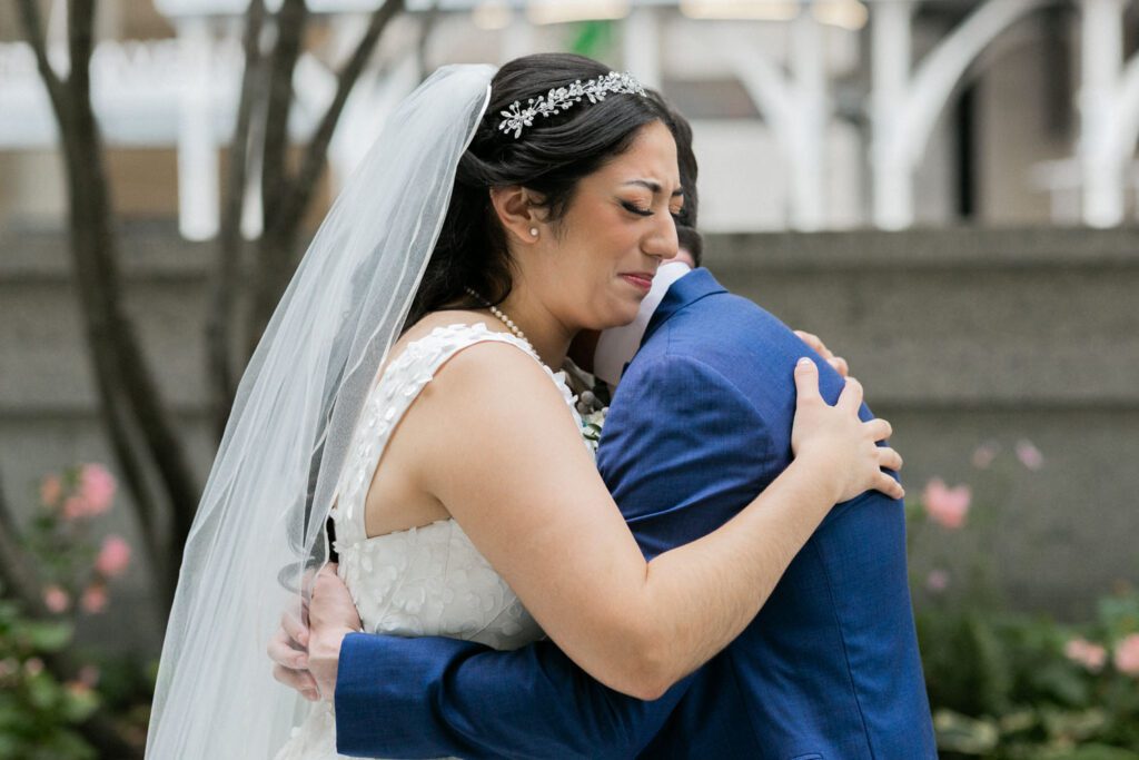 Nikki and Spencer’s wedding day was a perfect blend of heartfelt moments, breathtaking views, and joyous celebration in the heart of Manhattan.
The day began at the Hyatt Herald Square, where both the bride and groom got ready. Before heading out, Nikki and Spencer each shared emotional first-look moments with their parents, setting a beautiful tone for the day ahead.
The couple then made their way to the iconic New York Public Library and Bryant Park for their formal photos. Surrounded by their wedding party and family, the historic architecture and lush park provided a stunning backdrop for capturing unforgettable memories.
The ceremony took place on the rooftop Terrace at Midtown Loft & Terrace. This incredible space, featuring a retractable enclosed rooftop, offers a lush landscaped setting with sweeping 360-degree views of the Manhattan skyline. Guests were treated to vistas of iconic landmarks, including the Empire State Building and Marble Collegiate Church, making the moment even more magical.
After the ceremony, everyone moved indoors to the elegant Loft, which boasts high ceilings and large windows that frame the city’s skyline beautifully. The space perfectly complemented Nikki and Spencer’s vision for their wedding, providing a warm and stylish setting for the evening’s festivities.
The newlyweds shared laughter, happy tears, and countless unforgettable moments with their friends and family. As the night unfolded, the dance floor was alive with celebration, marking the perfect end to Nikki and Spencer’s extraordinary day at Midtown Loft & Terrace.
Congratulations, Nikki and Spencer! Your wedding was a true reflection of your love and joy, and I’m so honored to have captured it all.
Nikki and Spencer Midtown Loft and Terrace NY Wedding photographed by MJ from Pearl Paper Studio. Pearl Paper Studio is here to capture real emotions, fun couples with non-traditional wedding stories, now we are booking small intimate backyard wedding, outdoor tent wedding, farm wedding, elopements, nyc elopements. We are currently booking 2025 and 2026 weddings in NJ, Manhattan, Hudson Valley NY, Brooklyn and Long Island.