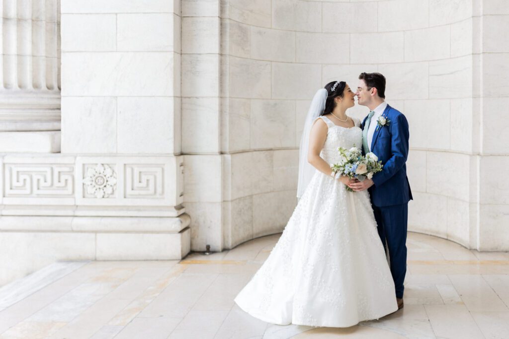 Nikki and Spencer’s wedding day was a perfect blend of heartfelt moments, breathtaking views, and joyous celebration in the heart of Manhattan.
The day began at the Hyatt Herald Square, where both the bride and groom got ready. Before heading out, Nikki and Spencer each shared emotional first-look moments with their parents, setting a beautiful tone for the day ahead.
The couple then made their way to the iconic New York Public Library and Bryant Park for their formal photos. Surrounded by their wedding party and family, the historic architecture and lush park provided a stunning backdrop for capturing unforgettable memories.
The ceremony took place on the rooftop Terrace at Midtown Loft & Terrace. This incredible space, featuring a retractable enclosed rooftop, offers a lush landscaped setting with sweeping 360-degree views of the Manhattan skyline. Guests were treated to vistas of iconic landmarks, including the Empire State Building and Marble Collegiate Church, making the moment even more magical.
After the ceremony, everyone moved indoors to the elegant Loft, which boasts high ceilings and large windows that frame the city’s skyline beautifully. The space perfectly complemented Nikki and Spencer’s vision for their wedding, providing a warm and stylish setting for the evening’s festivities.
The newlyweds shared laughter, happy tears, and countless unforgettable moments with their friends and family. As the night unfolded, the dance floor was alive with celebration, marking the perfect end to Nikki and Spencer’s extraordinary day at Midtown Loft & Terrace.
Congratulations, Nikki and Spencer! Your wedding was a true reflection of your love and joy, and I’m so honored to have captured it all.
Nikki and Spencer Midtown Loft and Terrace NY Wedding photographed by MJ from Pearl Paper Studio. Pearl Paper Studio is here to capture real emotions, fun couples with non-traditional wedding stories, now we are booking small intimate backyard wedding, outdoor tent wedding, farm wedding, elopements, nyc elopements. We are currently booking 2025 and 2026 weddings in NJ, Manhattan, Hudson Valley NY, Brooklyn and Long Island.