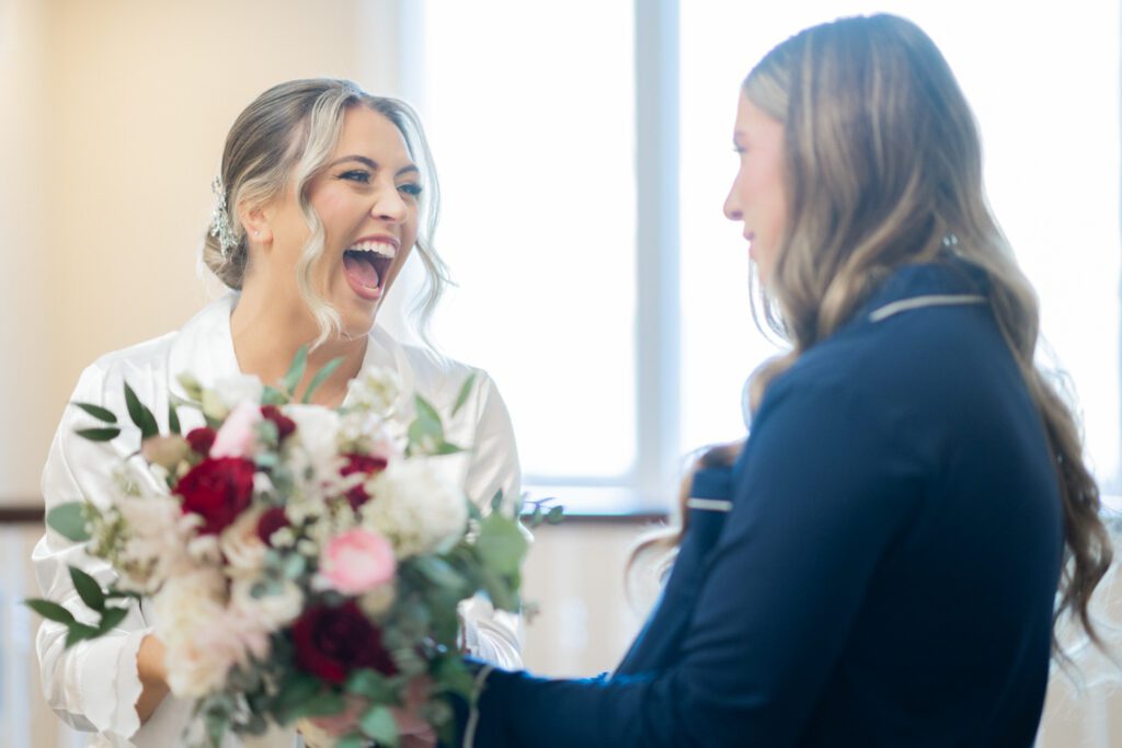 Emily and Frank Rock Island Lake Club, NJ 
Winter weddings are magical, and Emily and Frank’s November celebration at Rock Island Lake Club in Sparta, NJ, was the perfect example of just how enchanting they can be! Who says winter weddings can’t be fun? Despite the chilly weather, their special day was filled with warmth, laughter, and love—a true testament to their joyful spirits and the magic of this incredible venue.
Emily and Frank embraced the crisp November air with an outdoor ceremony by the picturesque lake at Rock Island Lake Club. The serene water, framed by the natural beauty of the surrounding landscape, created an unforgettable backdrop for their vows. Guests bundled up in cozy wraps and blankets, their smiles radiating as they witnessed the couple’s heartfelt promises. The venue’s dedicated team ensured every detail was perfectly executed, making the ceremony seamless.
After the ceremony, the celebration continued with one of the best cocktail hours in all of New Jersey. Rock Island Lake Club is renowned for its exceptional cuisine and creative presentation, and this event was no exception. Guests enjoyed an array of delicious hors d’oeuvres and drinks while mingling in the warm and inviting indoor spaces, thoughtfully designed to complement the venue’s lakeside charm.
The reception was a lively affair, with the dance floor packed from the first song to the last. Friends and family came together to celebrate Emily and Frank’s love, creating an atmosphere of pure joy. The stunning reception room at Rock Island Lake Club, with its elegant décor and large windows overlooking the lake, provided the perfect setting for a night of dancing, laughter, and unforgettable memories.
Rock Island Lake Club truly excels at hosting weddings year-round, but winter weddings here have a special kind of magic. From the attentive staff to the breathtaking views, every aspect of this venue enhances the celebration. Emily and Frank’s wedding day is proof that even on the coldest days, love and happiness can shine brighter than ever.
If you’re considering a winter wedding, Rock Island Lake Club is the perfect venue to bring your vision to life. Emily and Frank’s celebration was a testament to the beauty of the season and the power of love to warm even the chilliest of days.
Emily and Frank Rock Island Lake Club NJ Wedding photographed by Steve from Pearl Paper Studio. Pearl Paper Studio is here to capture real emotions, fun couples with non-traditional wedding stories, now we are booking small intimate backyard wedding, outdoor tent wedding, farm wedding, elopements, nyc elopements. We are currently booking 2025 and 2026 weddings in NJ, Manhattan, Hudson Valley NY, Brooklyn and Long Island.
